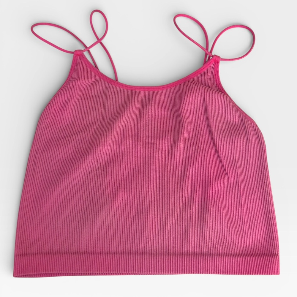 5 for $25🔥No Boundaries Pink Ribbed Cropped Top XXL‎